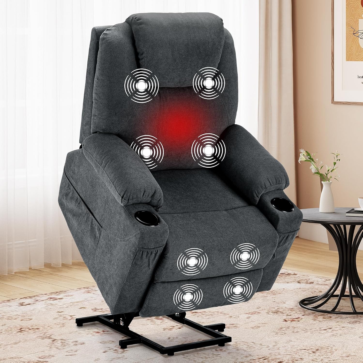 Amazon.com: YITAHOME Power Lift Recliner Chair with Massgae and Heat ...