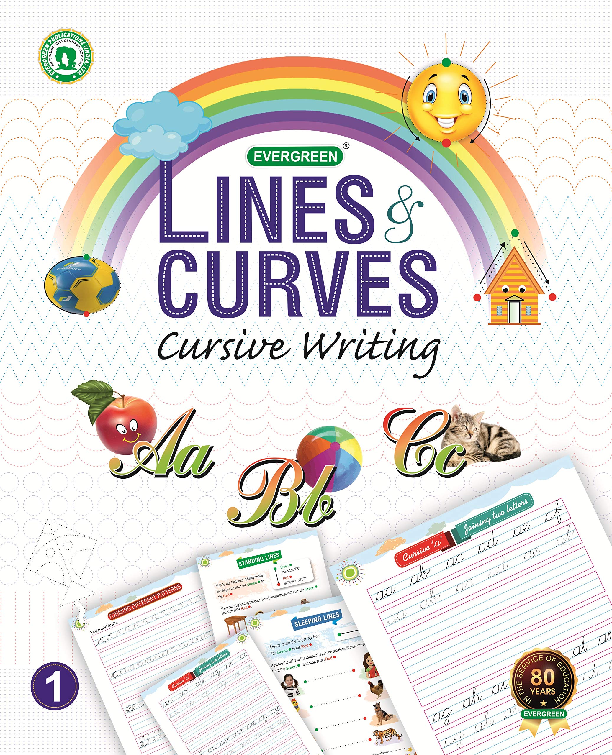 Evergreen Line & Curves (Cursive Writing) : Class 1 Paperback – 1 July 2020