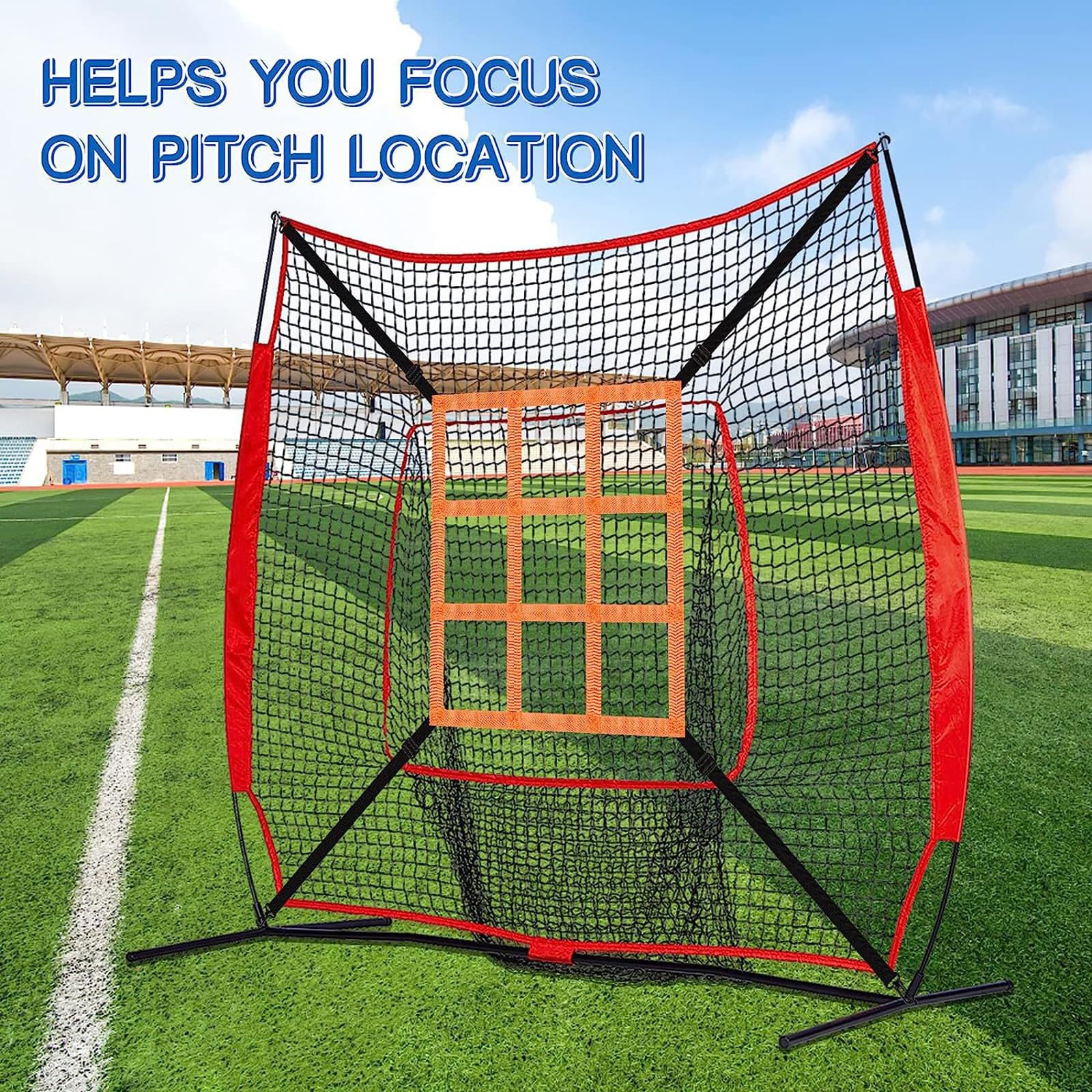 Pitching Targets Pratica Precisione Allenamento Lancio Per Colpire Regolabile Strikes Zone Target Baseball Softball Net