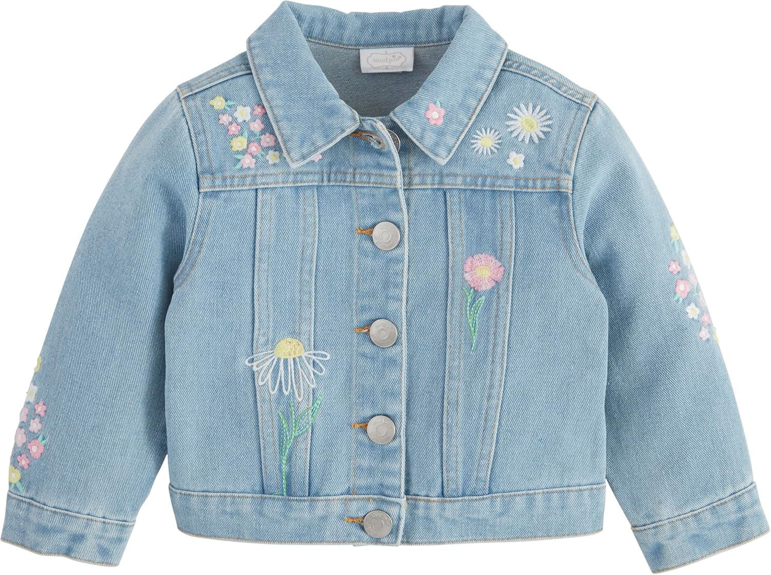 Mud Pie Girls' Mud Pie Children's Easter Floral Embroidered Jacket