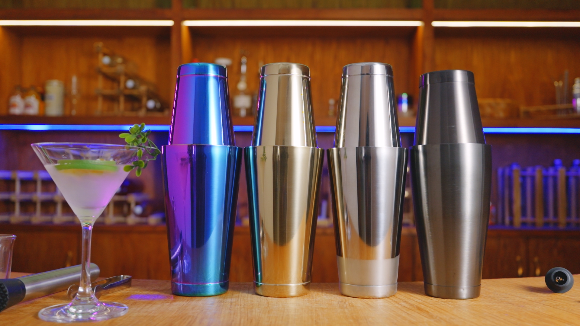 Doumneou Ensemble De Shaker De Qualité SupéRieure Pour Ensemble De Shaker Boston Pro. Shaker à Boisson Non PondéRé En Acier Inoxydable 304