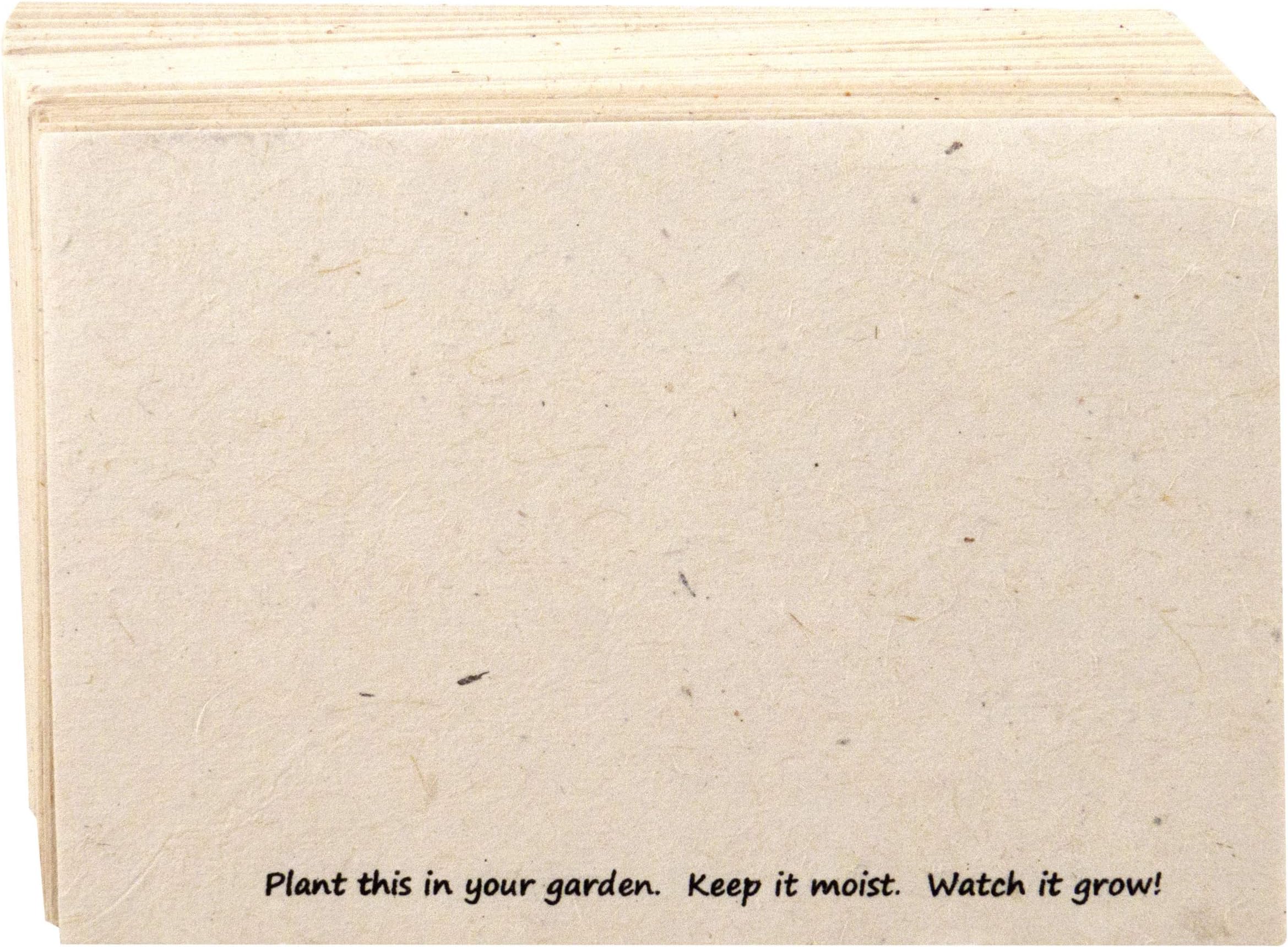 Handmade Seeded Plantable Recycled Note Paper 100 Sheets 6 x 4 Inches