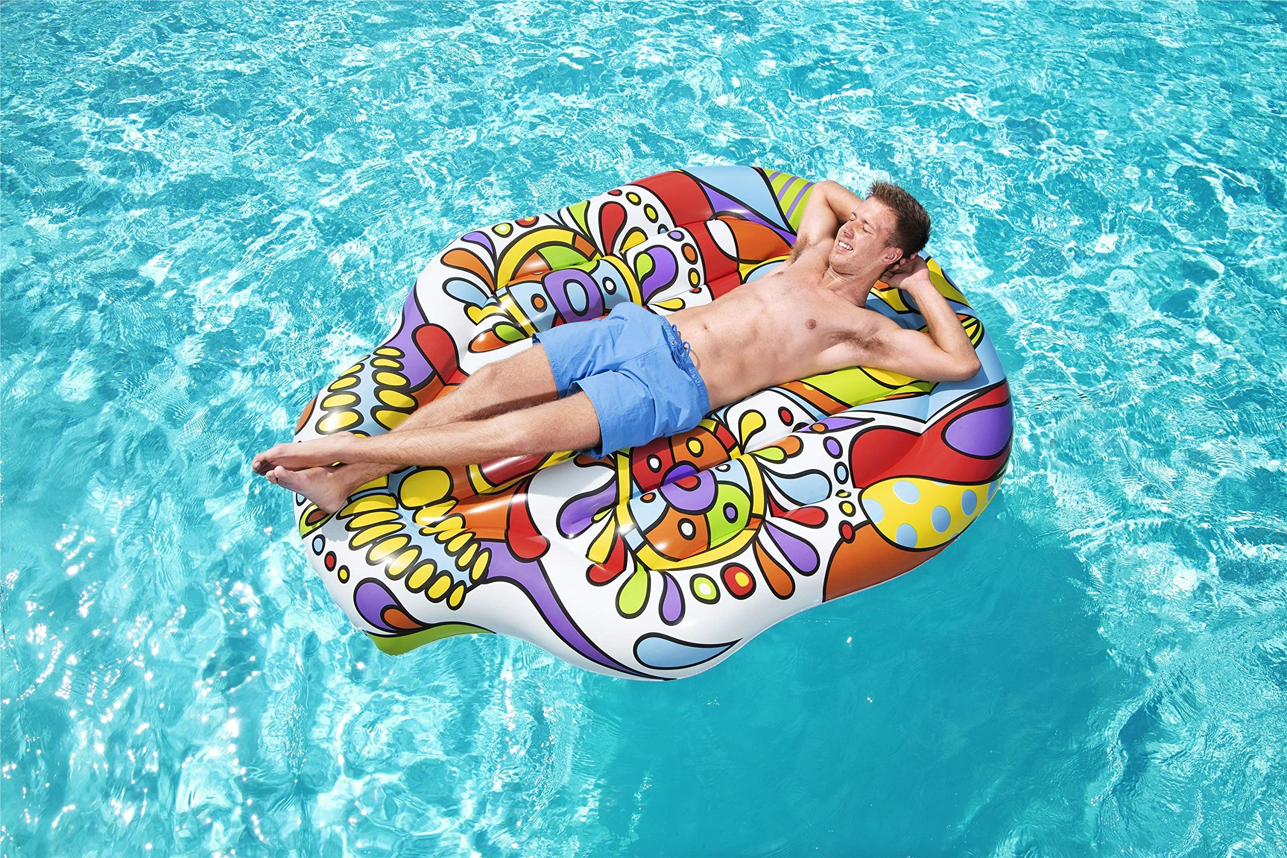 Bestway Matelas Gonflable Fiesta Skull 193 x 141 cm