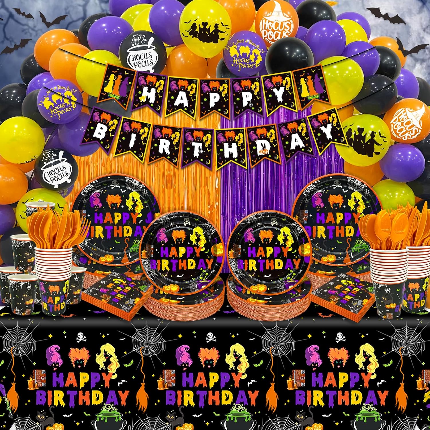 Hocus Pocus Birthday Party Supplies Halloween Birthday