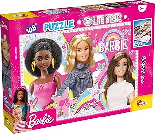 Comprar Lisciani - BARBIE Glitter Puzzle - 108 piezas - Juego de reflexión - Juego educativo - 50 x 35 cm - Formato apaisado - Glitter Puzzle - Fomenta la motricidad - Para niños a partir de 4 años