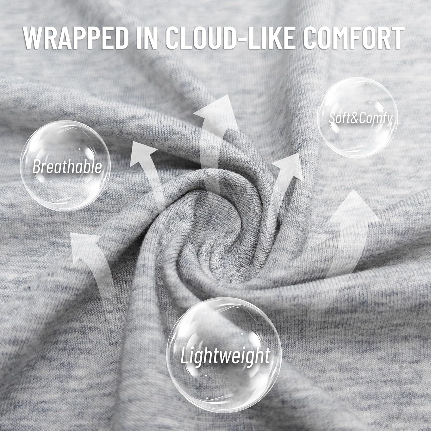 U2SKIIN Womens Tencel Cotton Kimono Robe, Soft Lightweight Short Bathrobe, V-neck Spa Loungewear with Pockets - Image 2