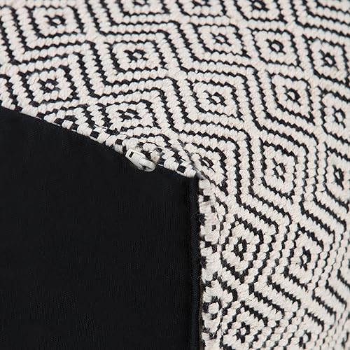 Miniatura 25 de SIMPLIHOME Edgeley Puf redondo bohemio en gris, tejido natural de yute trenzado para la sala de estar, el dormitorio y la habitación de los niños