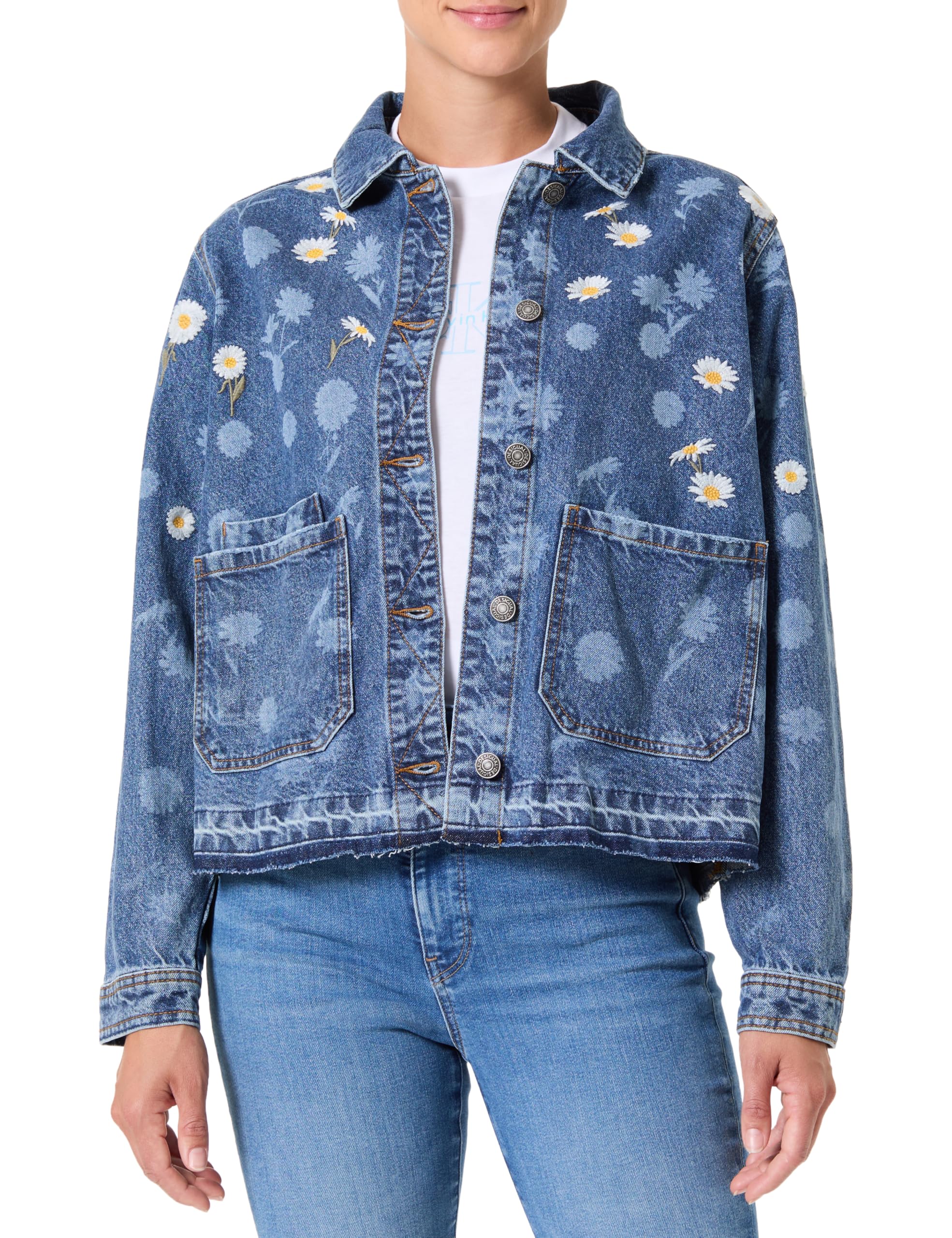 Desigual CHAQ_DAISY, 5053 DENIM MEDIUM WASH, L