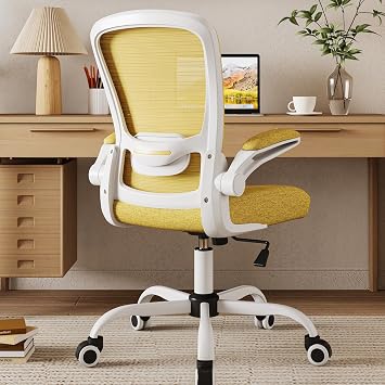 Mimoglad Ergonomic High Back Mesh Office Chair, Adjustable Lumbar Support, Thickened Seat Cushion Modern, Jasmine