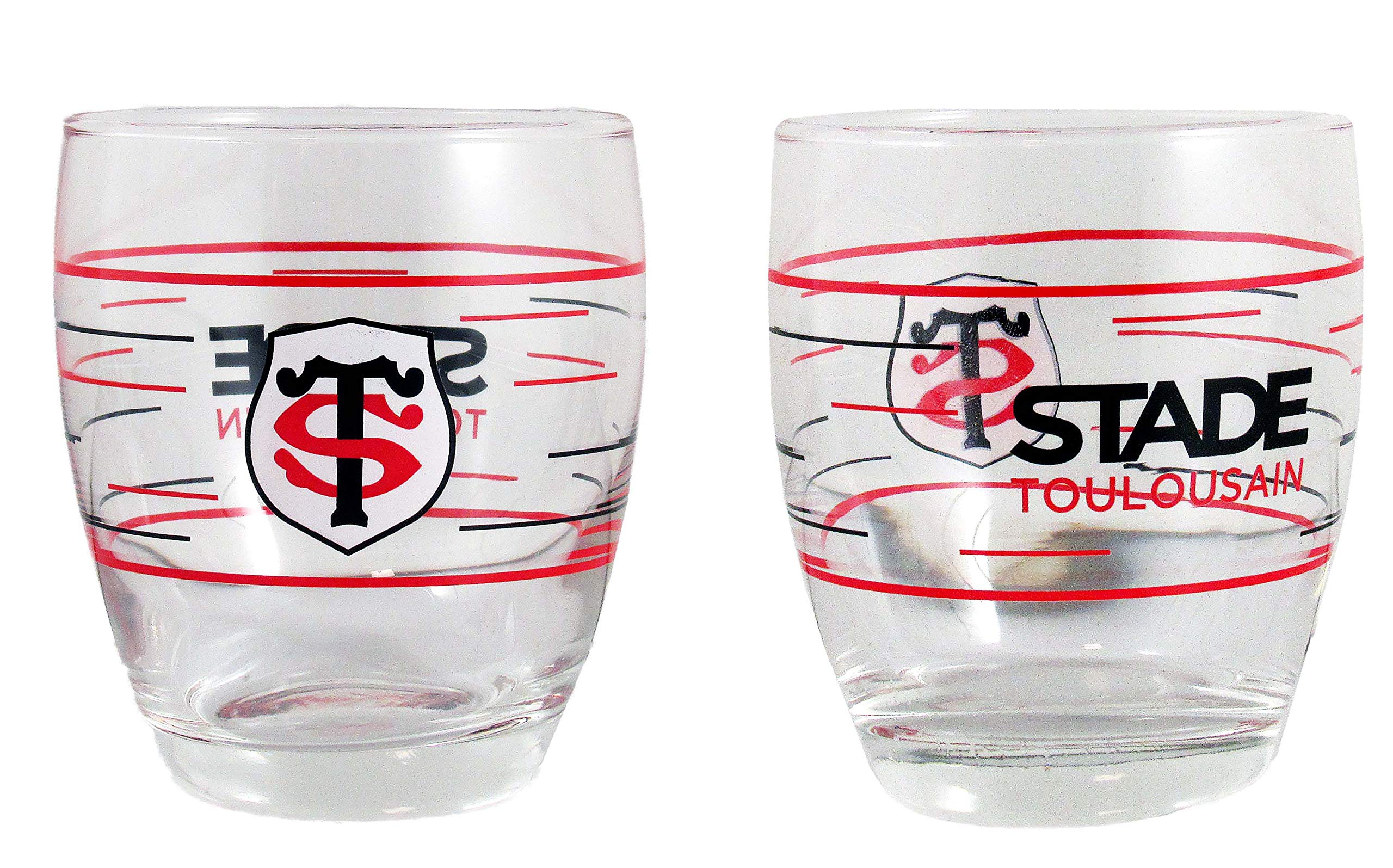 STADE TOULOUSAIN 2 x verre à eau Collection officielle - Rugby