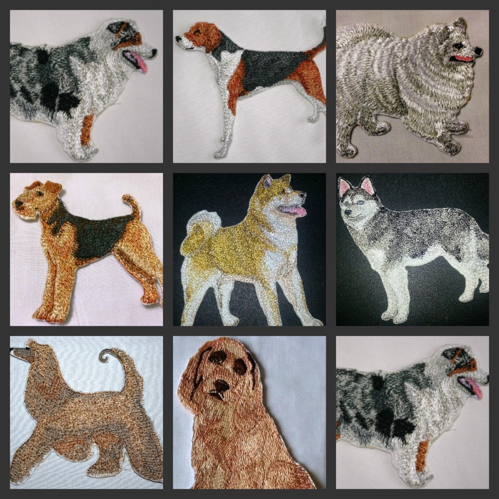 Airedale Terrier Dog Breed Embroidery Patch – 1 3/4 X 2 1/4 Iron-On Patch For Jackets & Bags