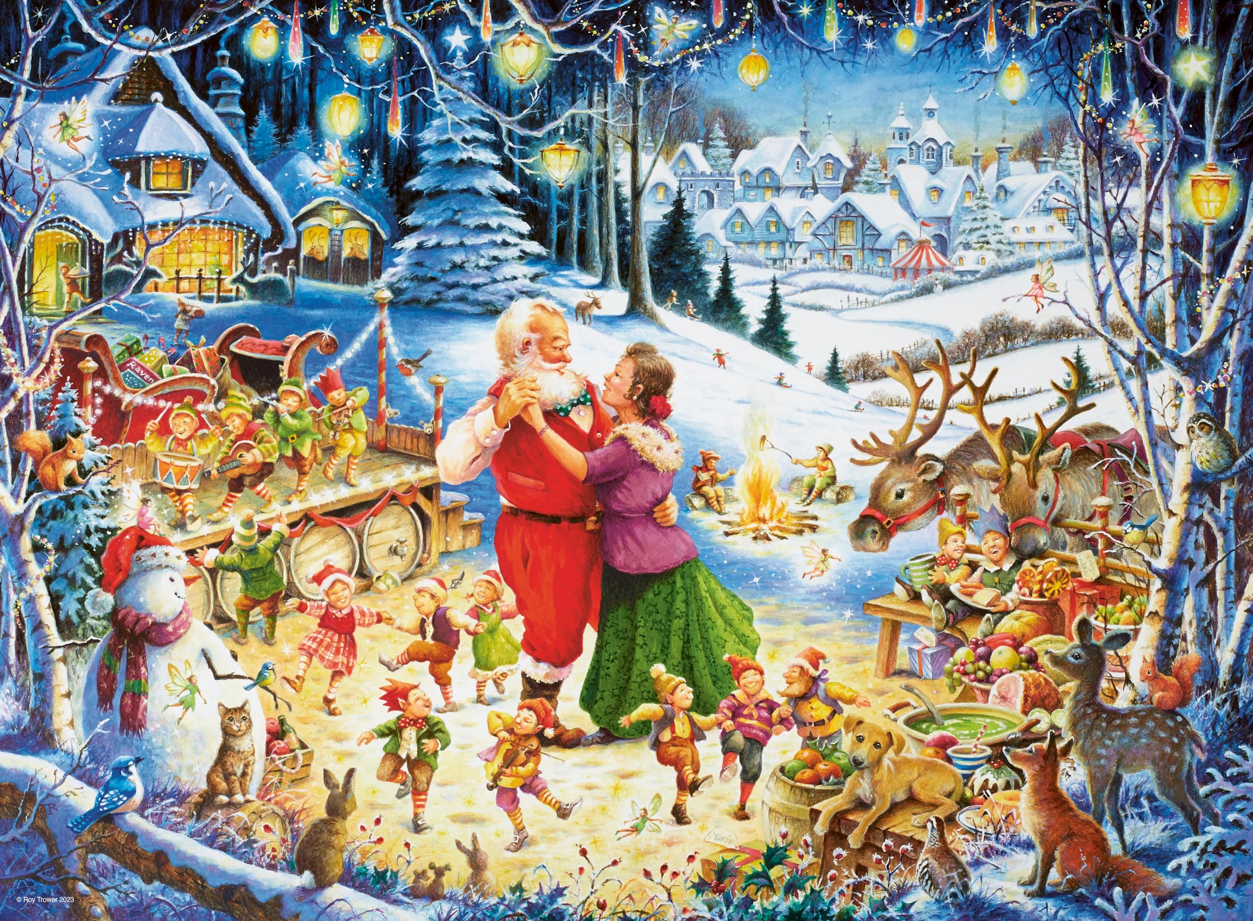 Ravensburger Roy Trower Christmas Collection Nr. 2 – 4 x 500-teilige Puzzles für Erwachsene und Kinder ab 10 Jahren