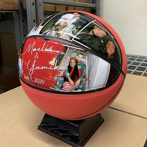 Miniatura 3 de Baloncesto de amor con foto personalizada, baloncesto personalizado con imágenes y texto, el mejor regalo para el día de San Valentín, boda,