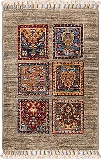 Arijana Bakhtiari 39x61 Handgeknüpft Orientteppich Teppich Wolle