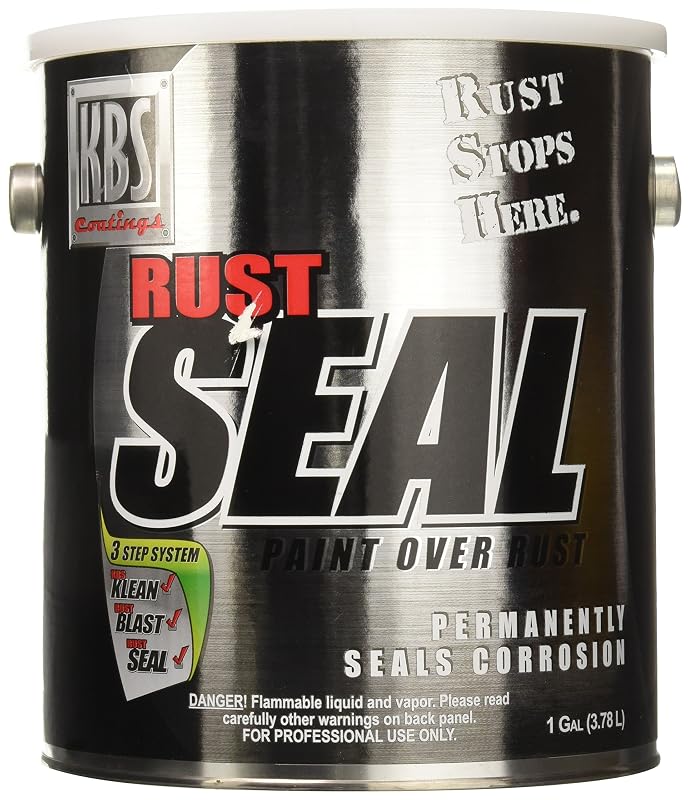 Revestimento Anticorrosivo KBS Coatings RustSeal 4502 Preto Acetinado, Uretano, 3,785 L