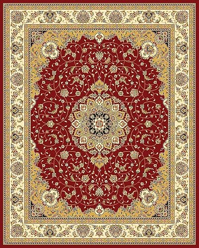 Miniatura 5 de Safavieh colección Lyndhurst LNH329A, tapete tradicional alargado Medallion color negro y marfil, de 2'3" x 12'., man-made-material, Rojomarfil