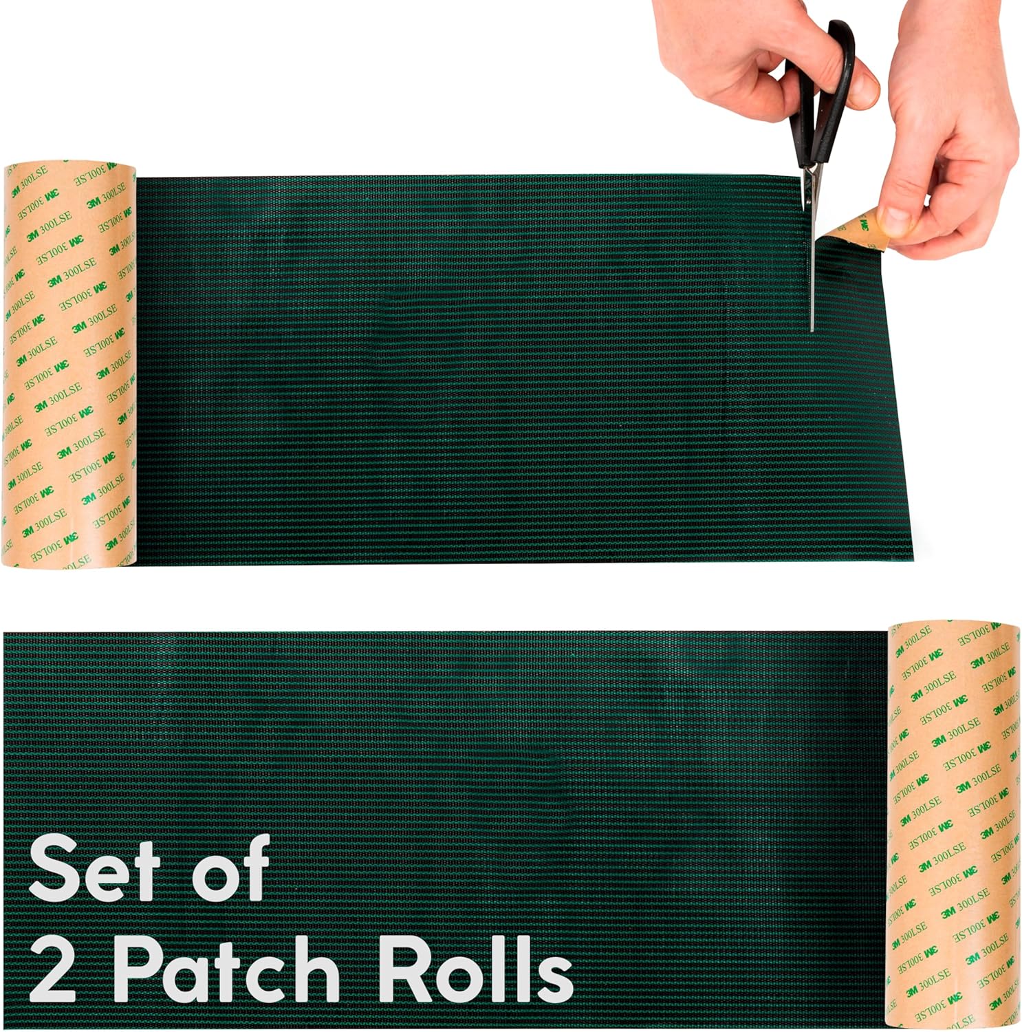 Pool Patch Repair Kit 2 Rolls 8x36 inch, Pool Safety Cover
