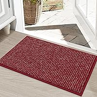 Vista 43 de BEQHAUSE Tapete para puerta de Dirt Trapper de 20 x 32 pulgadas, antideslizante, lavable, tapete de entrada, resistente a la suciedad y absorbente