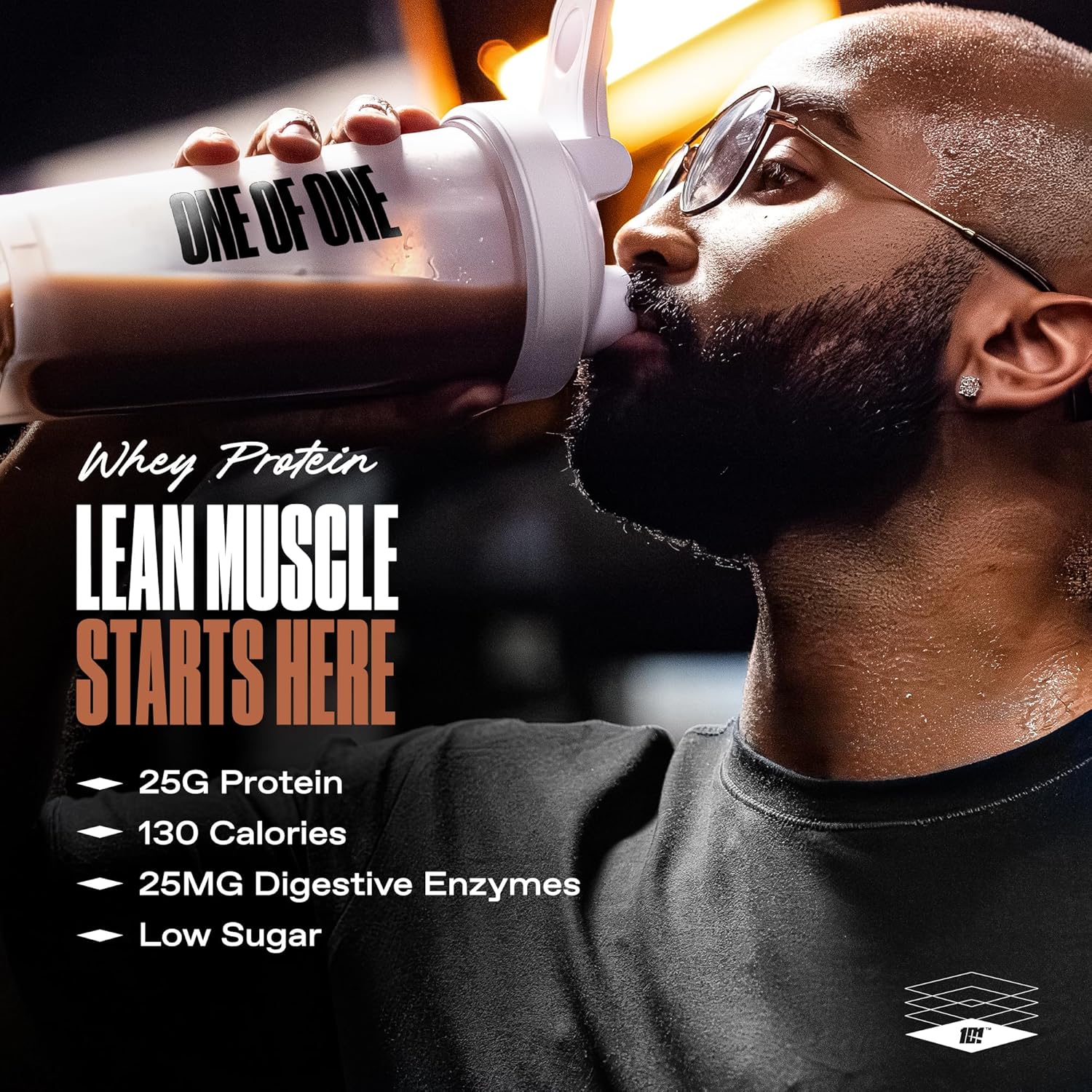 ONE OF ONE Whey Protein Powder – 25g Whey Protein Concentrate with Digestive Enzymes, Gluten Free, Low Carb, Post-Workout Recovery – Milk Chocolate Flavor, 2lb - Image 6
