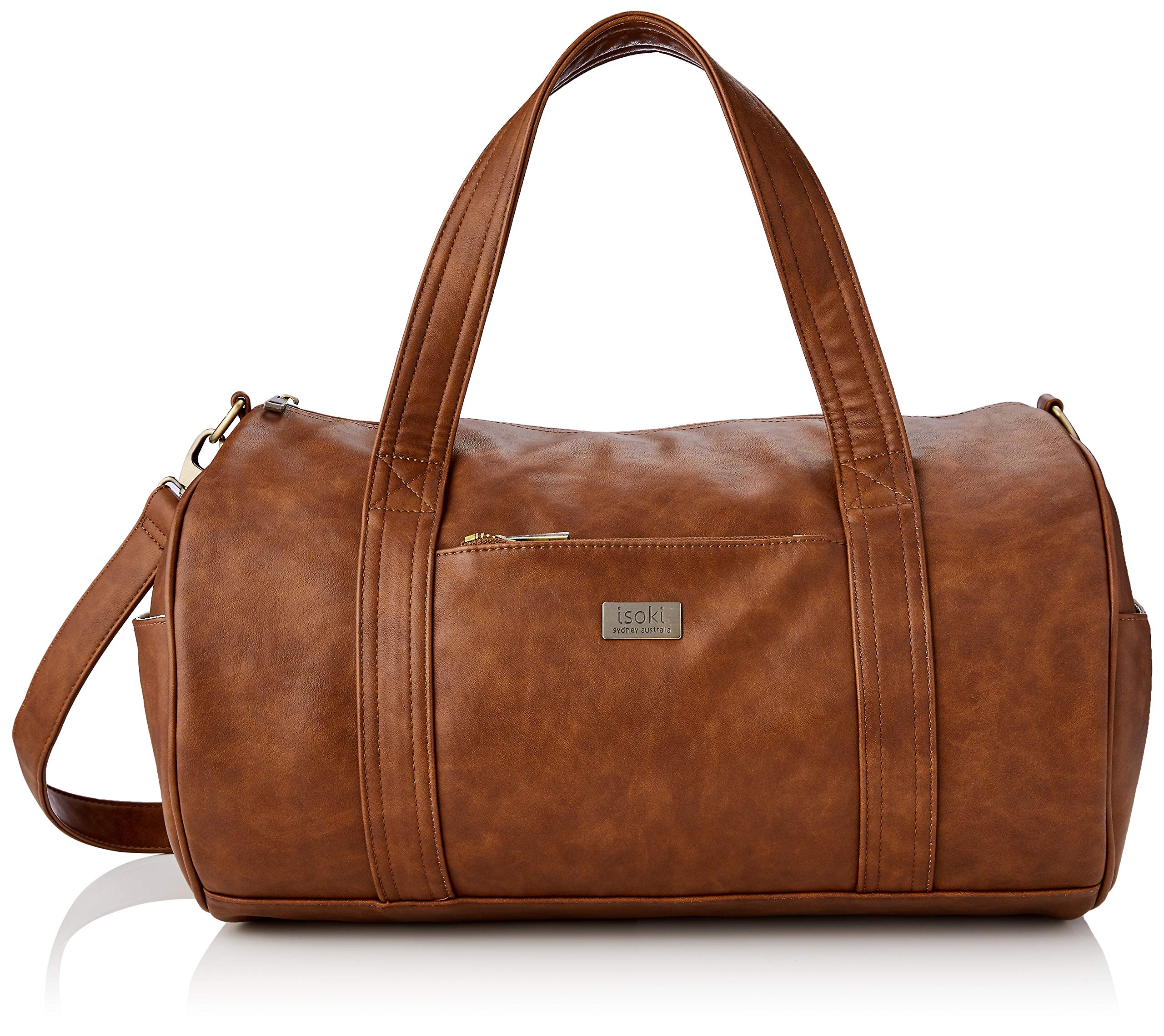 Isoki Duffle style baby change bag, Redwood