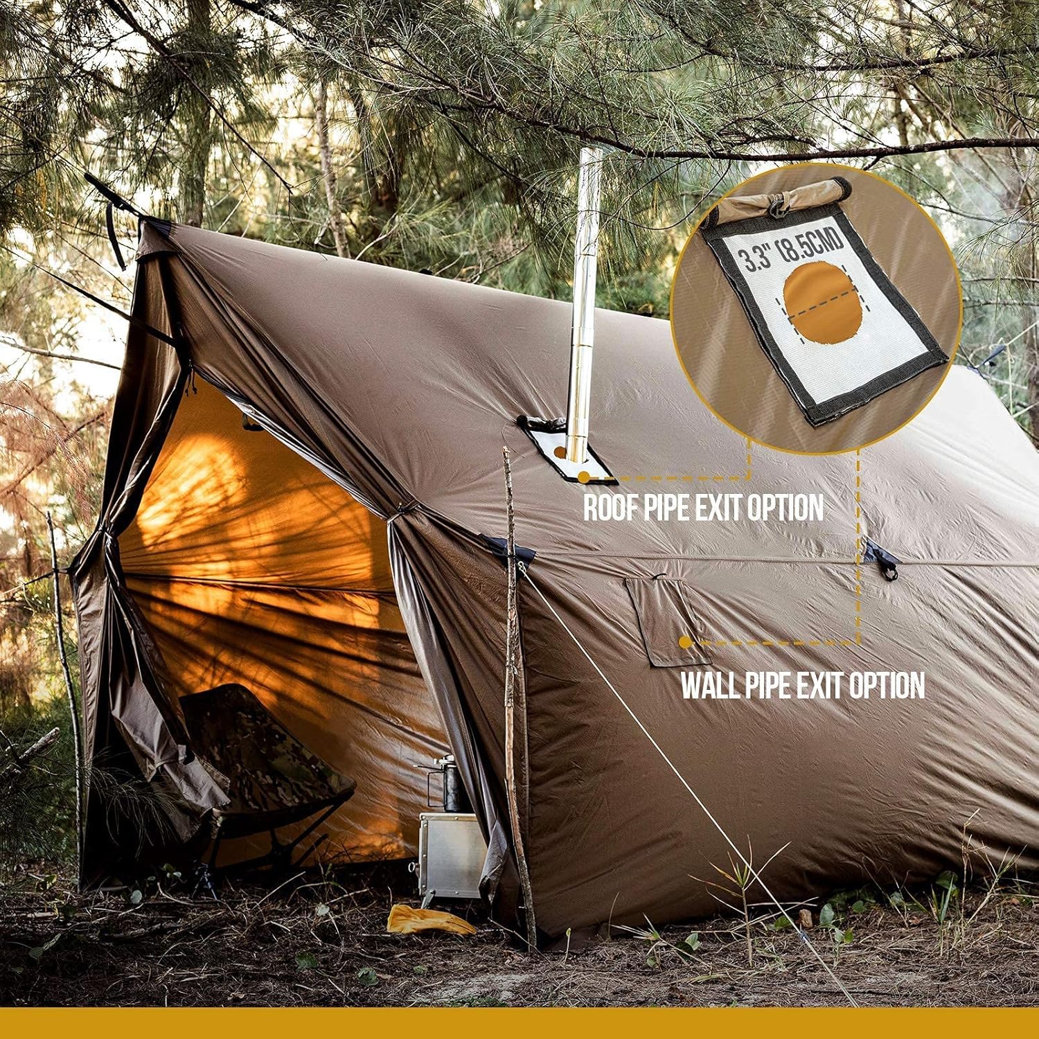 OneTigris TEGIMEN Hammock Hot Tent + Stove Jack