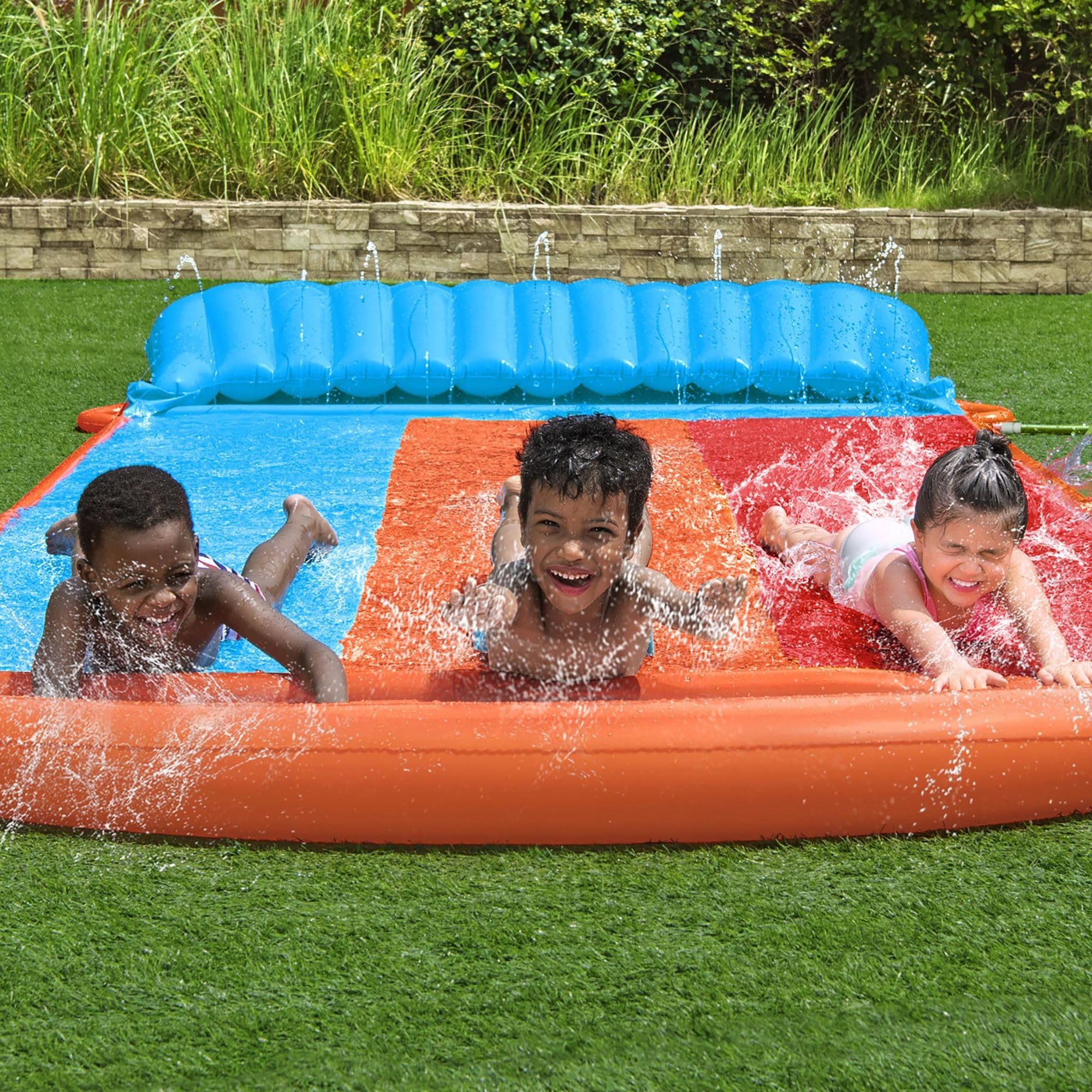 H2O GO 16'/4.88m Tsunami Splash Ramp Triple Slide