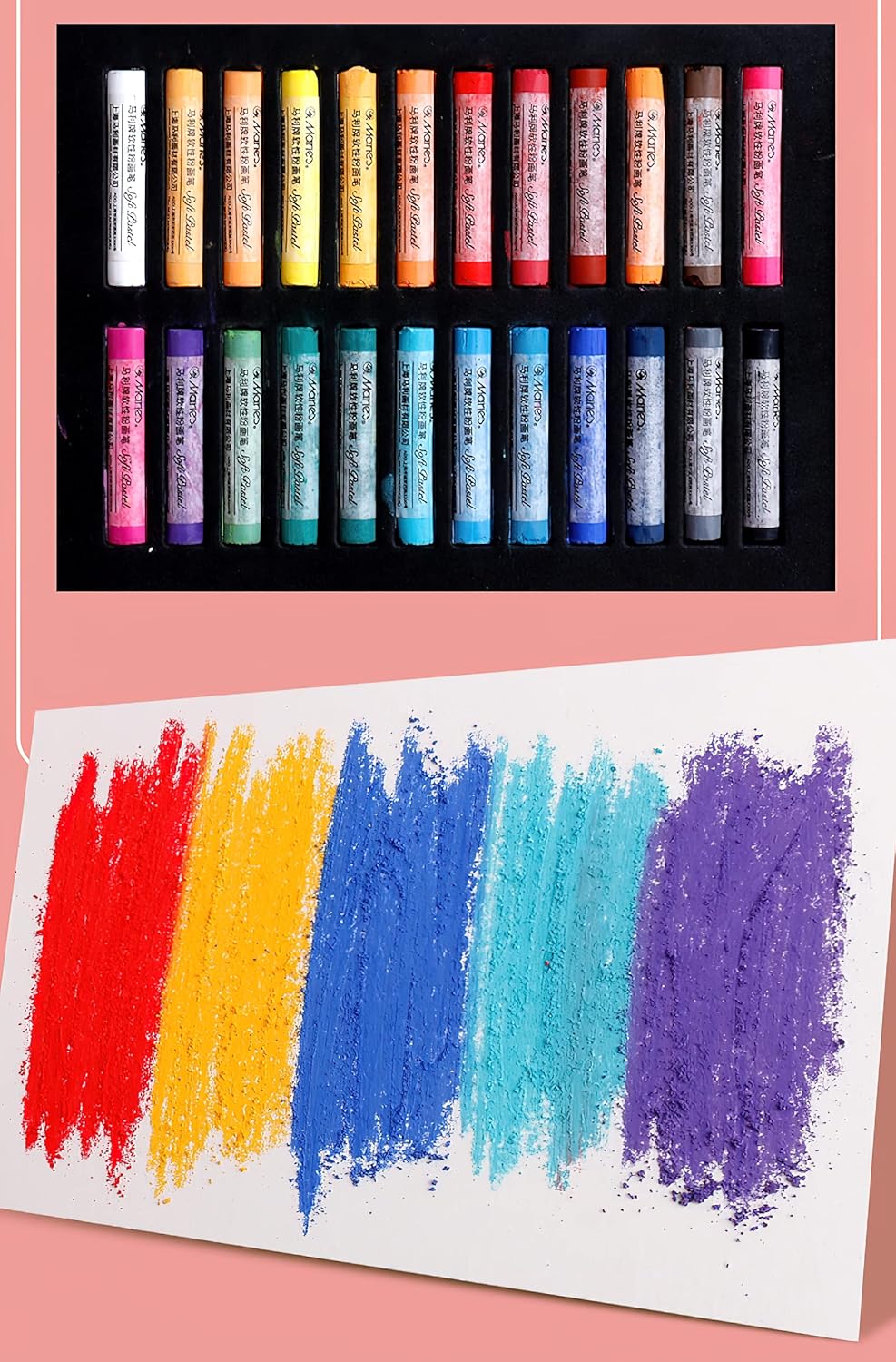YYMIYU Soft Color Chalk Pastels for Professional Artist 70 Colour