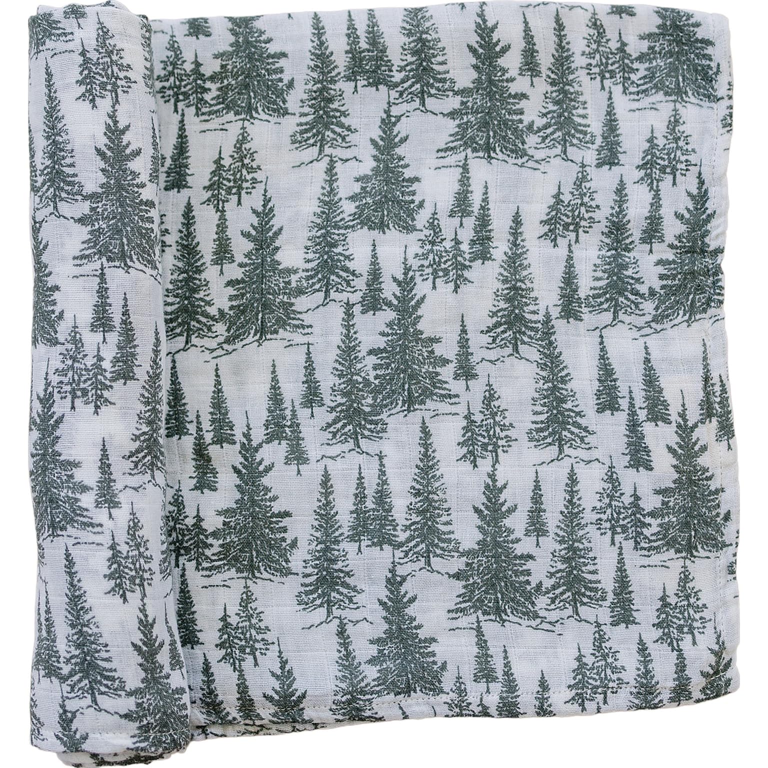 Mebie Baby Forest Muslin Swaddle, Modern and Neutral Blanket for Baby Girl or Boy, 0-3 Month, Comfy Wrap