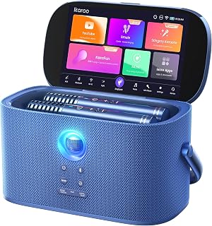 Ikarao Karaoke Machine for Adults, 2 Self-Charging Mics, WiFi Karaoke