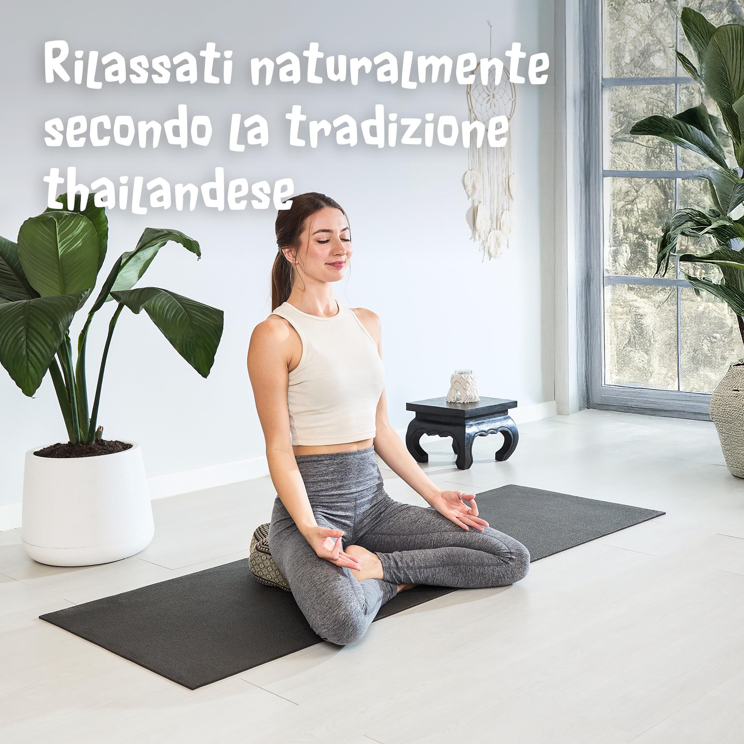 livasia cuscino da meditazione a stella - Ø 30x15cm - cuscino per yoga kapok, pouf, cuscino per pavimento yoga meditazione zen, cuscino zafu giardino balcone, fatto a mano (Bordeaux)