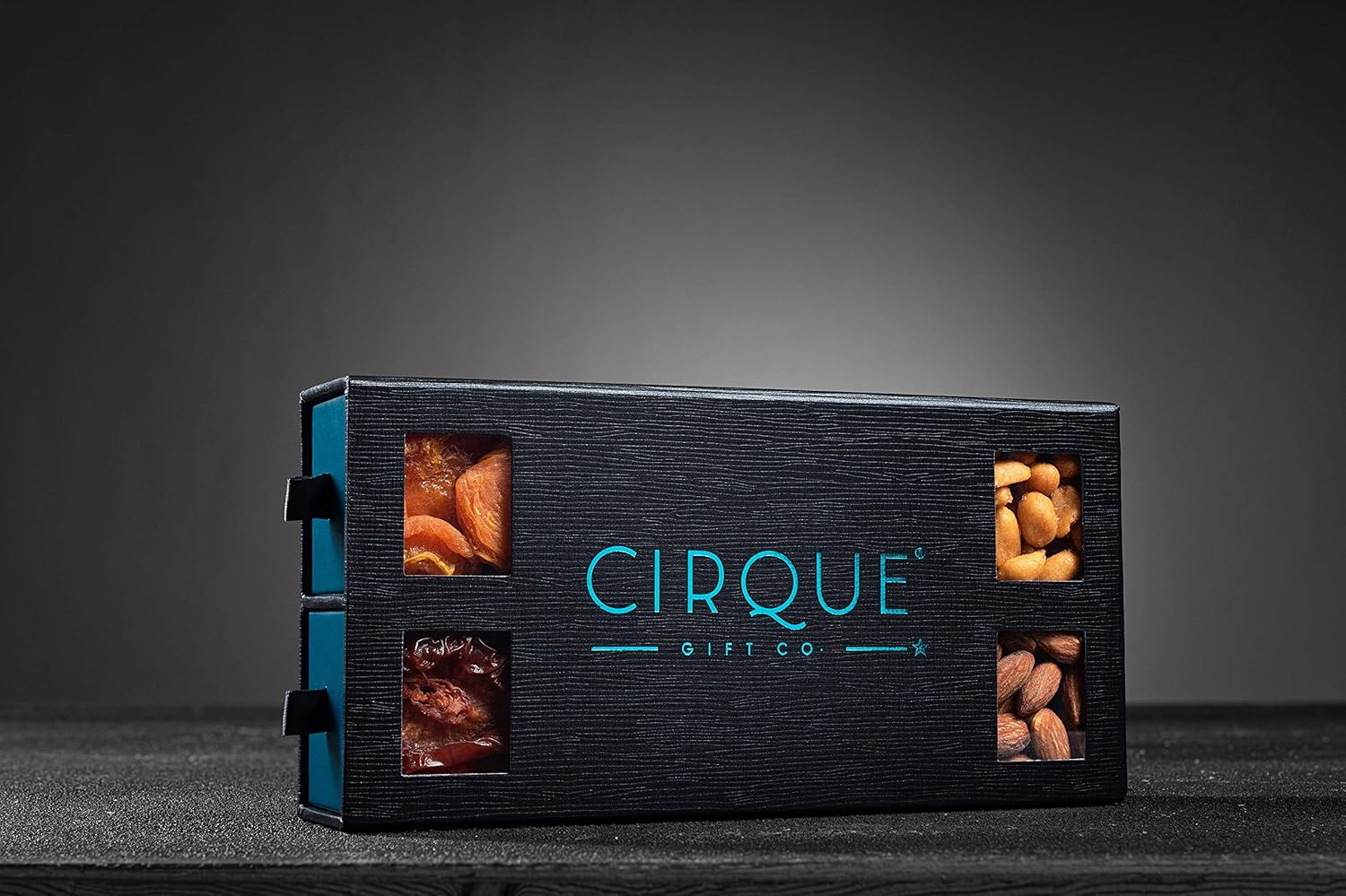 Cirque Gift Co. Gourmet Nut and Dried Fruit Gift Box, Freshly Roasted Assorted Nut and Dried Fruit Tray for Mothers Day, Fathers Day, Holiday, Corporate Gifting, Valentines Day, 4 Drawer