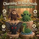 Tiny 3D Beaded Animal DIY Kit - 3D Beaded Animals Craft Set with Seed Beads and Flexible Shaping Wire, Miniature Animal Beading Hobby Kit for Adults and Teens Activity (a)