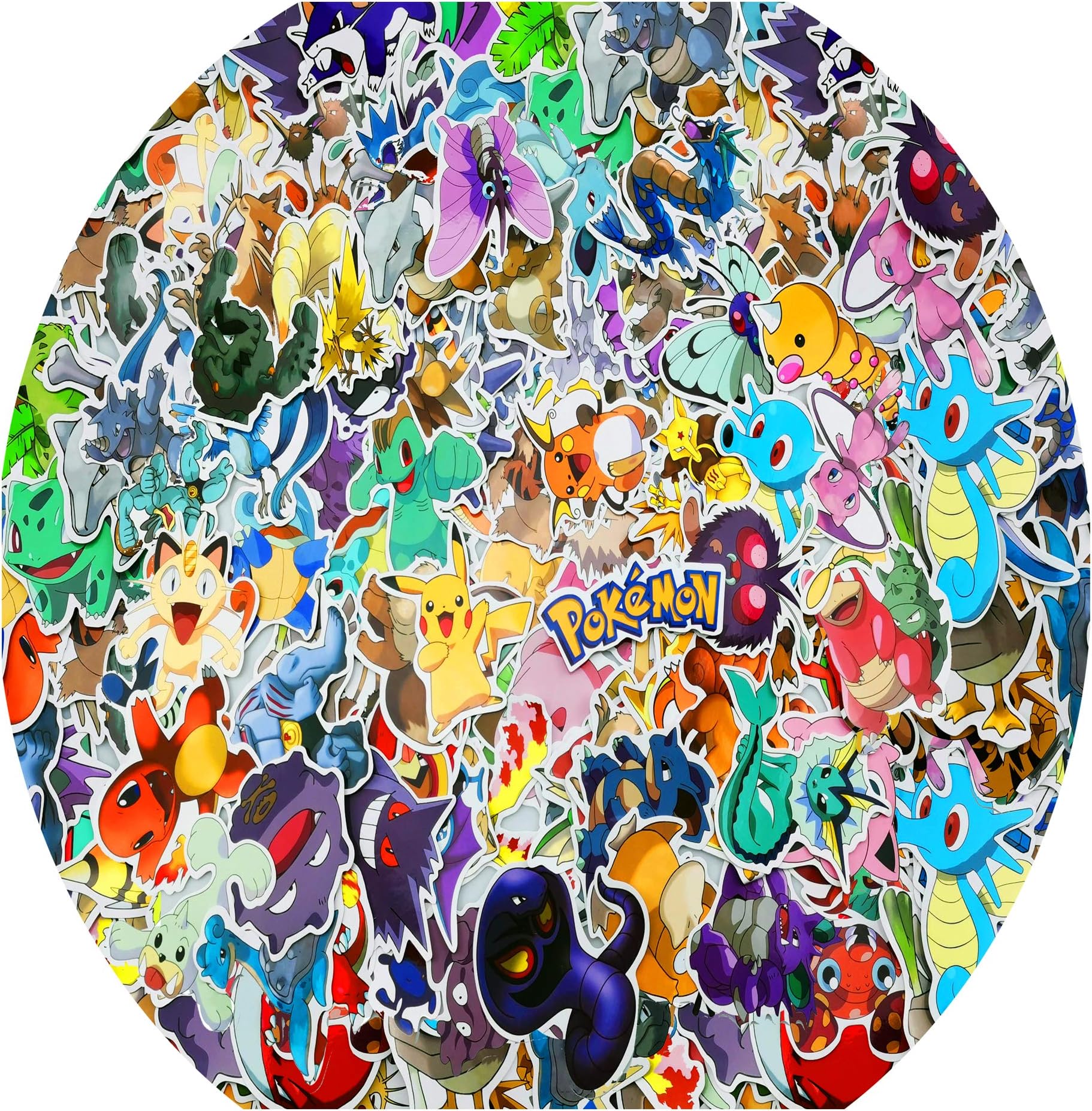 Pokmen Pack Cool Sticker, 100 pcs Laptop Stickers Vinyl Waterproof Sticker Office Water Bottles Skateboard Motorcycle Bicycle Luggage Decal Graffiti Patches for Teen Kid Child Student