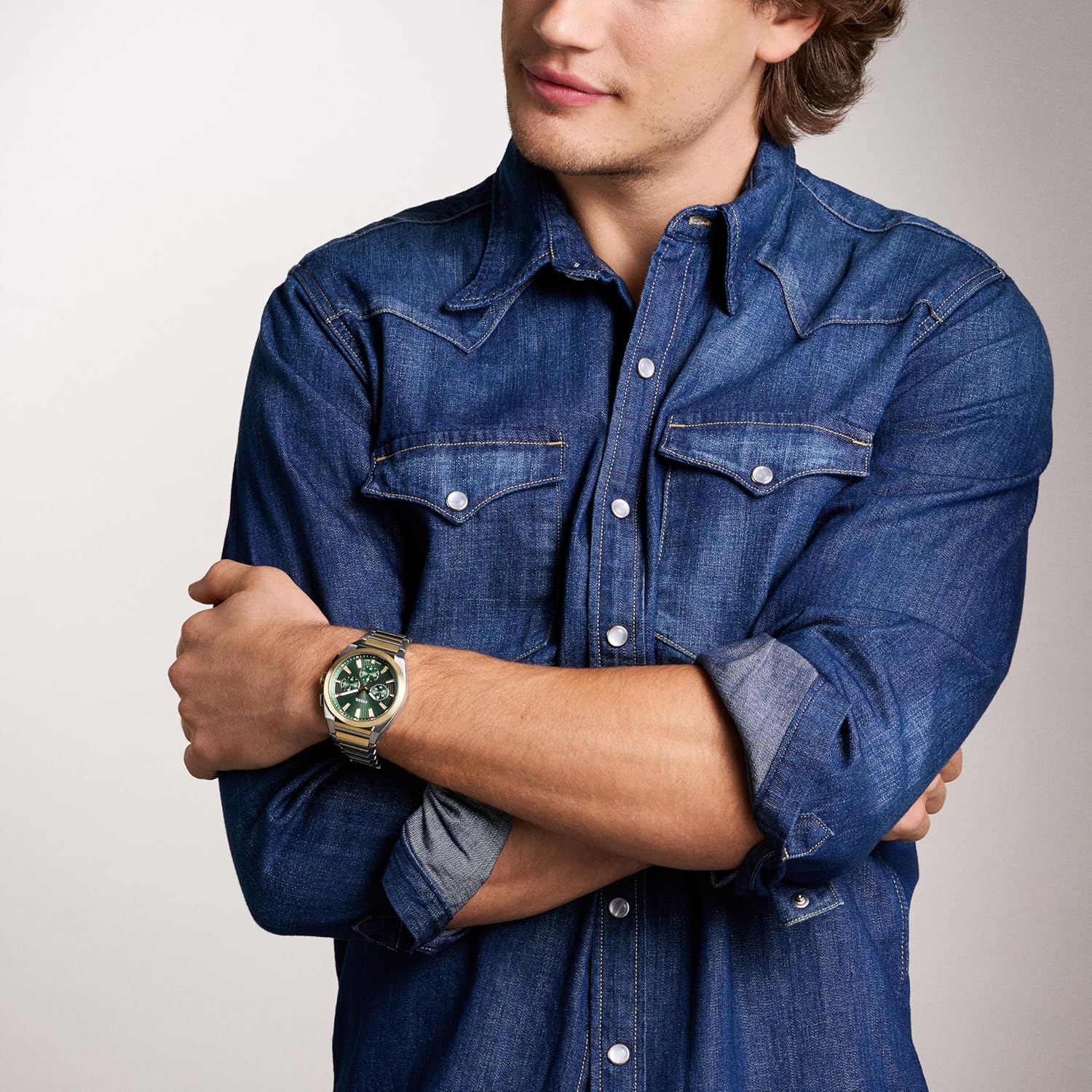 Fossil Men's Everett Quartz Stainless Steel Three-Hand Watch - Image 5