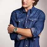 Fossil Men's Everett Quartz Stainless Steel Three-Hand Watch, Color: Silver (Model: FS5821)