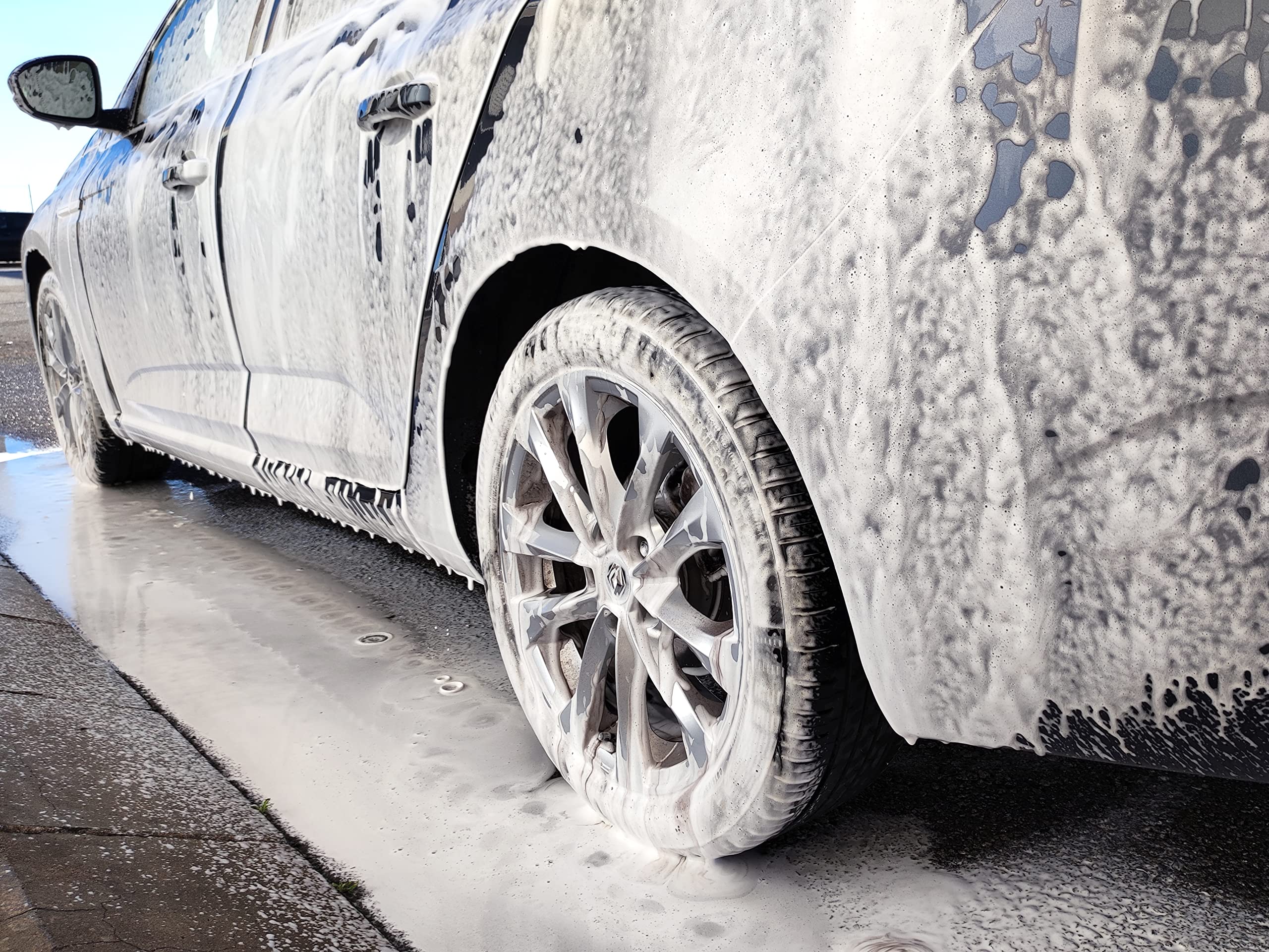 Tecnoxx – Silky Wash Champú Detergente Concentrado Ultra Activo para Limpieza Exterior de Coches, Motos y Bicicletas Envase Profesional 5L