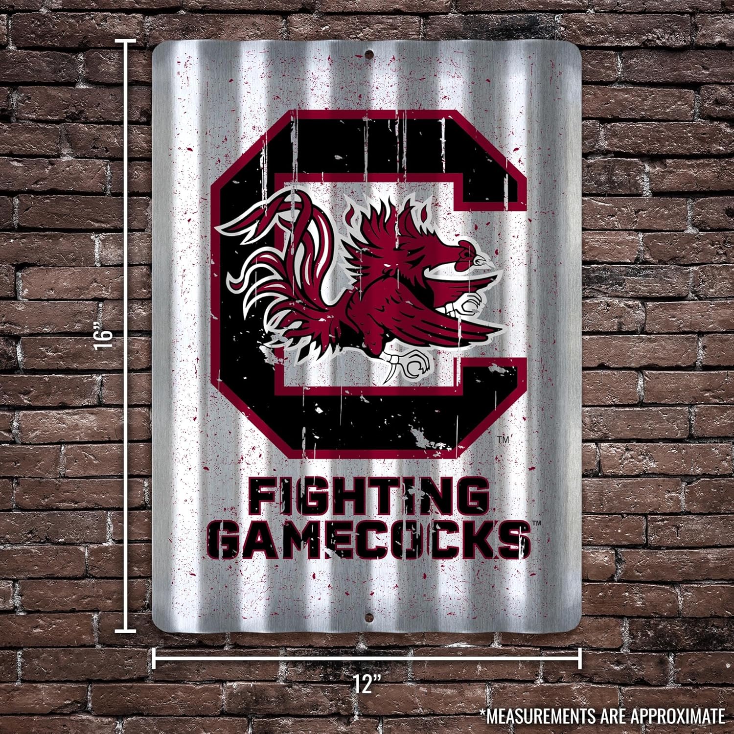 Rico Industries NCAA 12" X 16" Tin Metal Roof Sign - Image 4