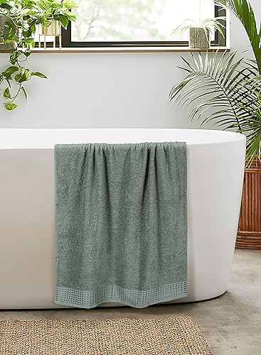 Vista 462 de GLAMBURG Juego de 6 toallas de 100% algodón ultra suave, contiene 2 toallas de baño de 28 x 55 pulgadas, 2 toallas de mano de 16 x 24 pulgadas y 2