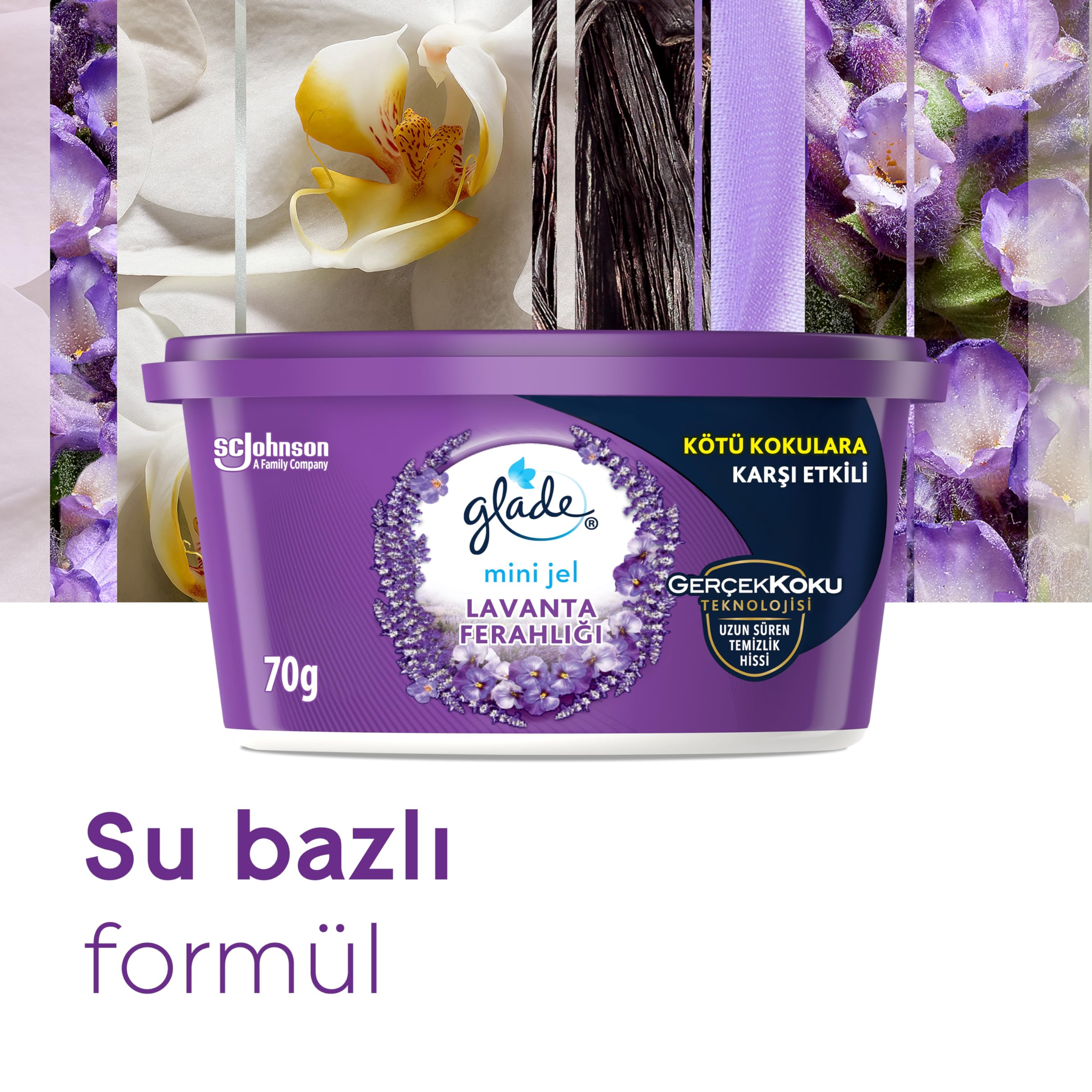 Glade Mini Jel Lavanta Ferahlığı 70 g 2li paket
