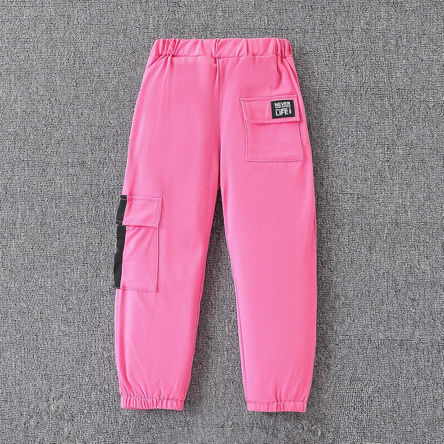 Girls Clothes 2 Piece Outfit Long Sleeve Crop Top + Cargo Pants, Tween Fall Clothing Set, Sizes 5-16 Years - Image 6