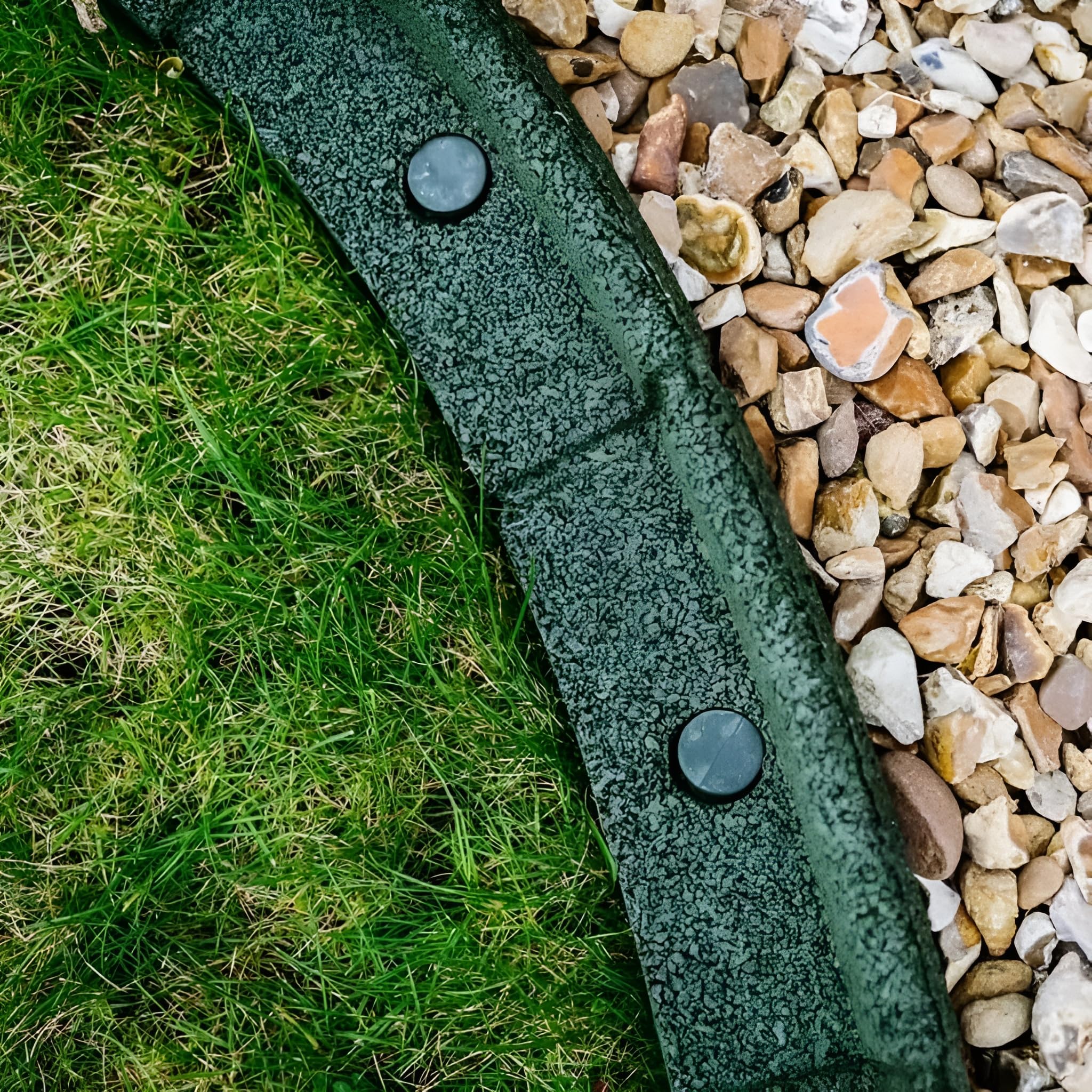 Primrose Pack of 1 Flexiborder Garden Edging for Lawns Border Edge Piece in Green 1m