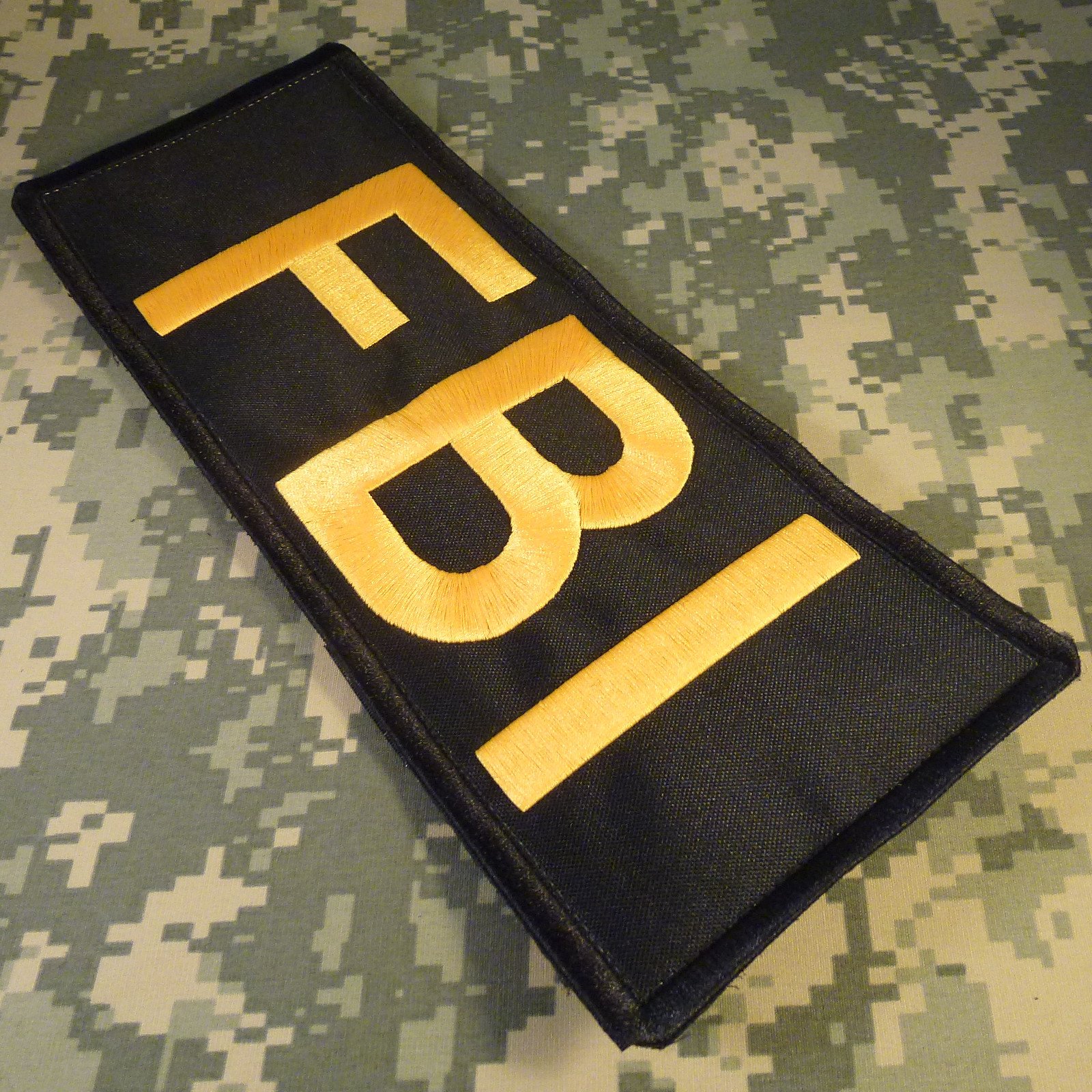 Patch Tactique Brodé Olive Drab OD Green Large XL 10x4 Pouces - Style Militaire Hook & Loop
