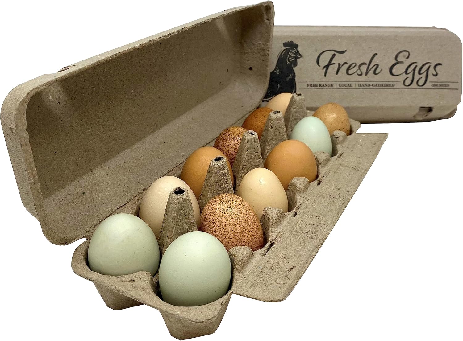 Printed Paper Pulp Egg Cartons - Fresh Eggs (30) thumbnail