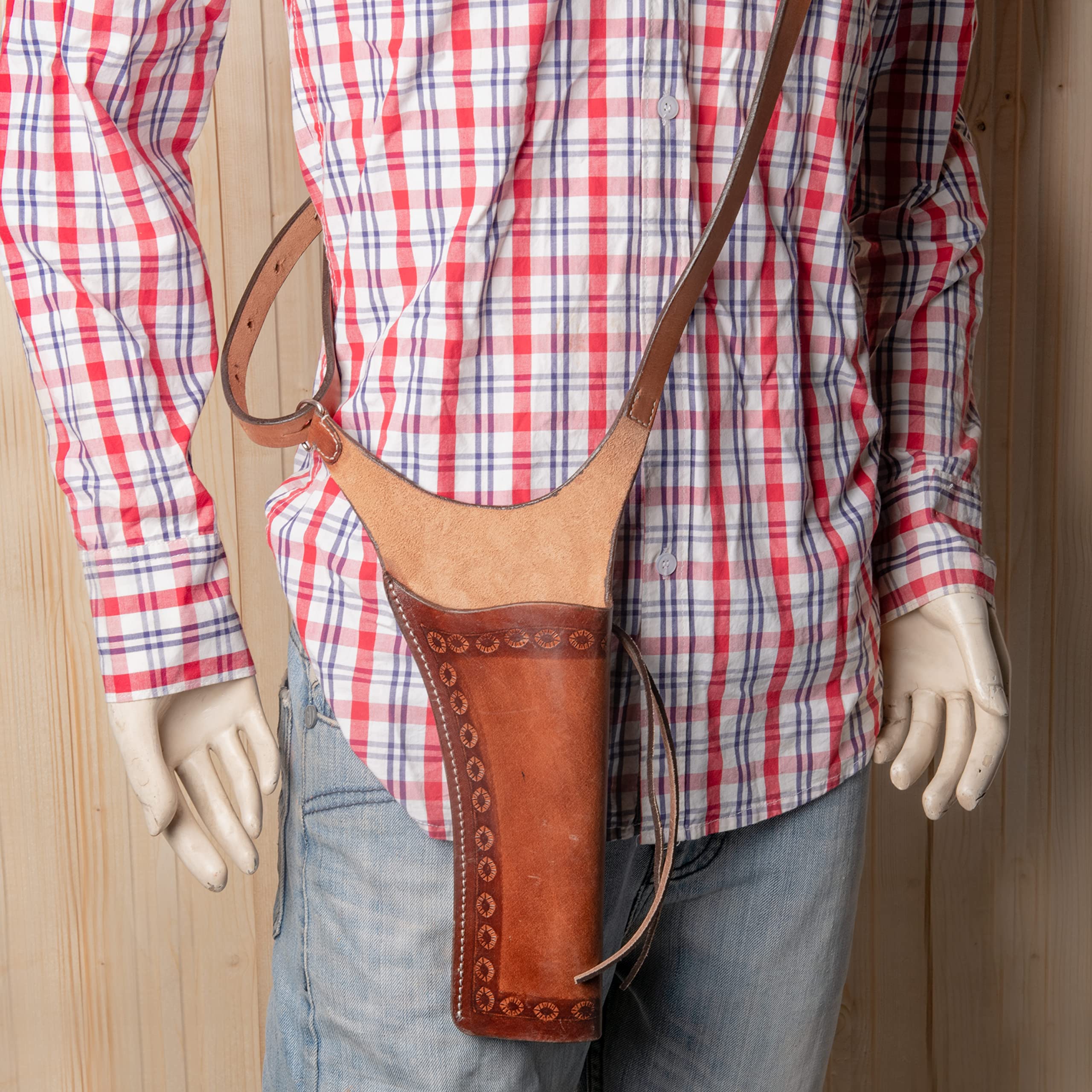 Hulara Tooled Leather Western Gun Holster Heritage 22 Holster .38 .44