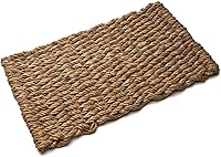 Kings County Tools Hand-Braided Jute Entry Rug - Reversible Indoor Outdoor Doormat 30x17 Natural Fiber Non-Slip Deck Mat