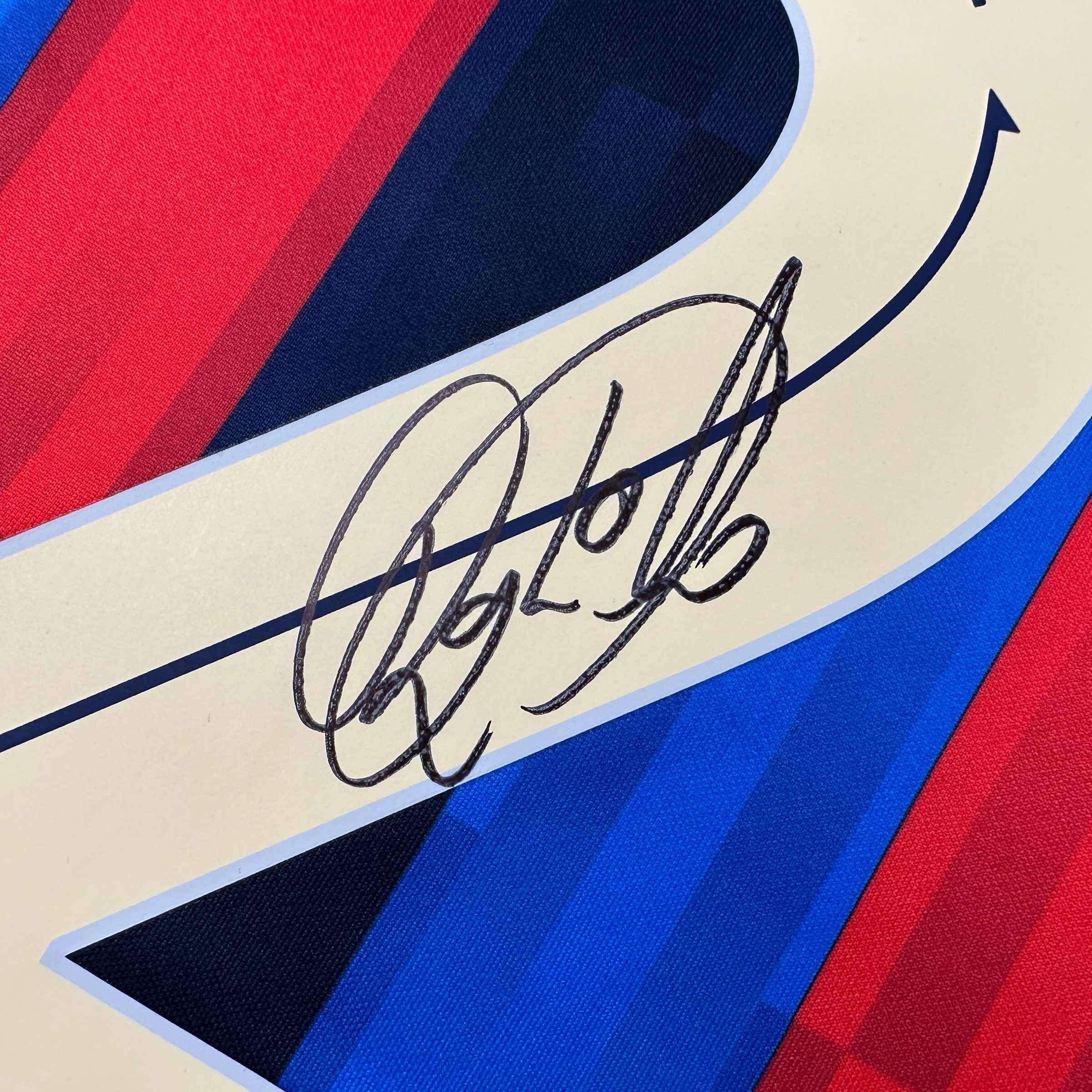 Autographed/Signed Raphinha Raphael Belloli FC Barcelona Blue 