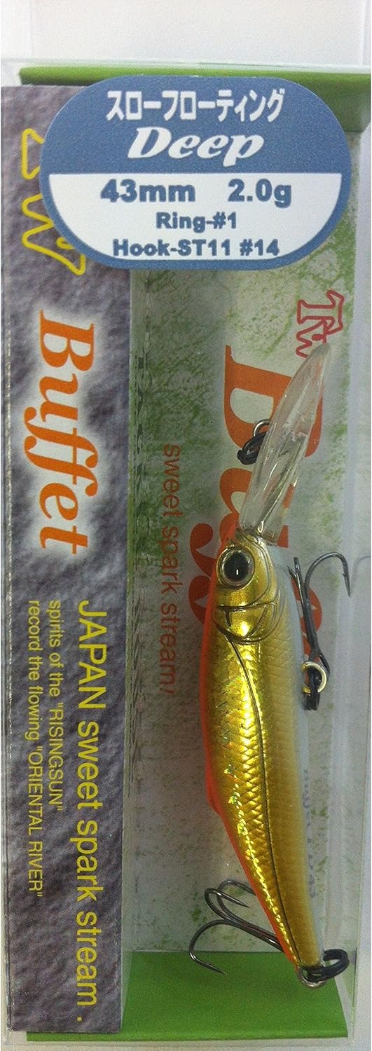 TackleHouse Minnow Buffett FD 1.7 inches (43 mm), 0.08 oz (2 g), Slow Floating FD43 Lure