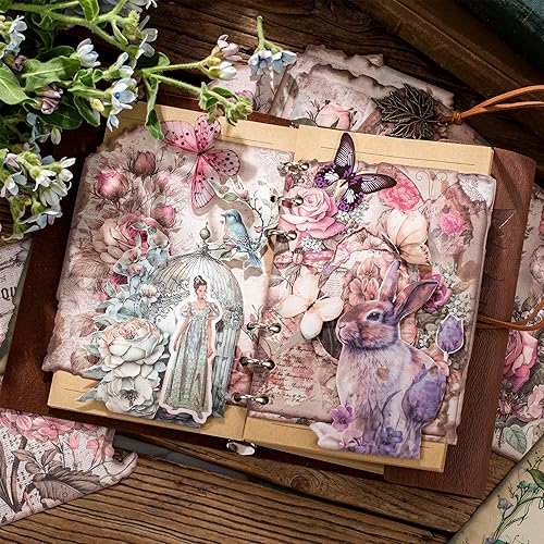 Miniatura 5 de 180 hojas de papel para álbumes de recortes, suministros para álbumes de recortes, kits de papel para manualidades, pósteres de decoración de