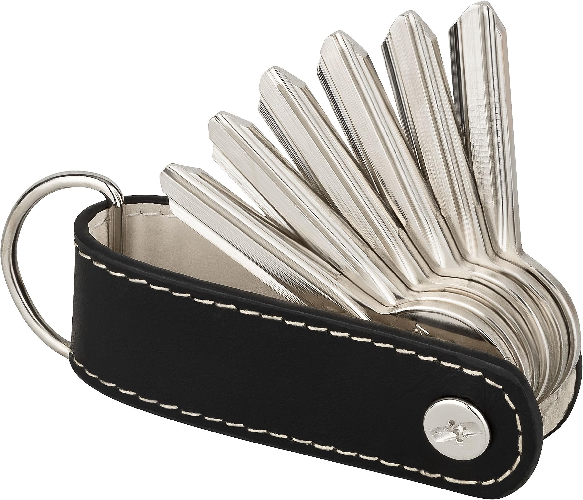 Key Organiser by KliSa - Genuine Leather (Key Organiser - Next Generation, Black)