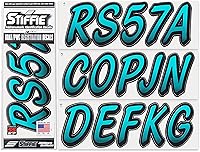 Vista 27 de Stiffie Whipline - Calcomanías de identificación alfanuméricas, adhesivos de números de registro para barcos y embarcaciones personales